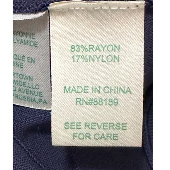 Lilly Pulitzer Navy Scalloped Tiered Ruffle A-Line Flare Knit Skirt Size Small - Picture 4 of 14